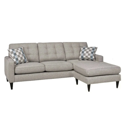 Sofa avec chaise longue reversible 4326 (Rebel Ash)